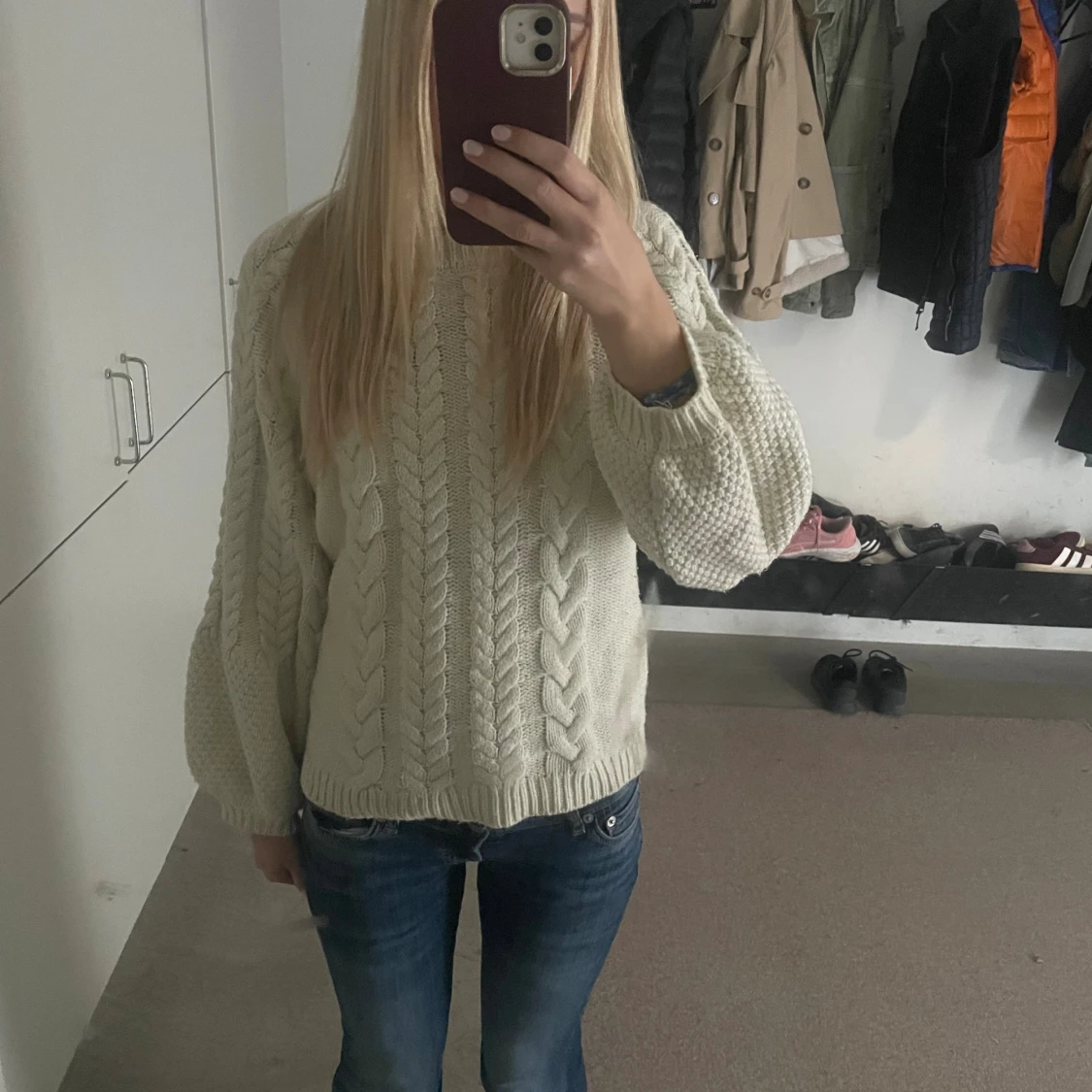 Vit stickad tröja från NA-KD - 1