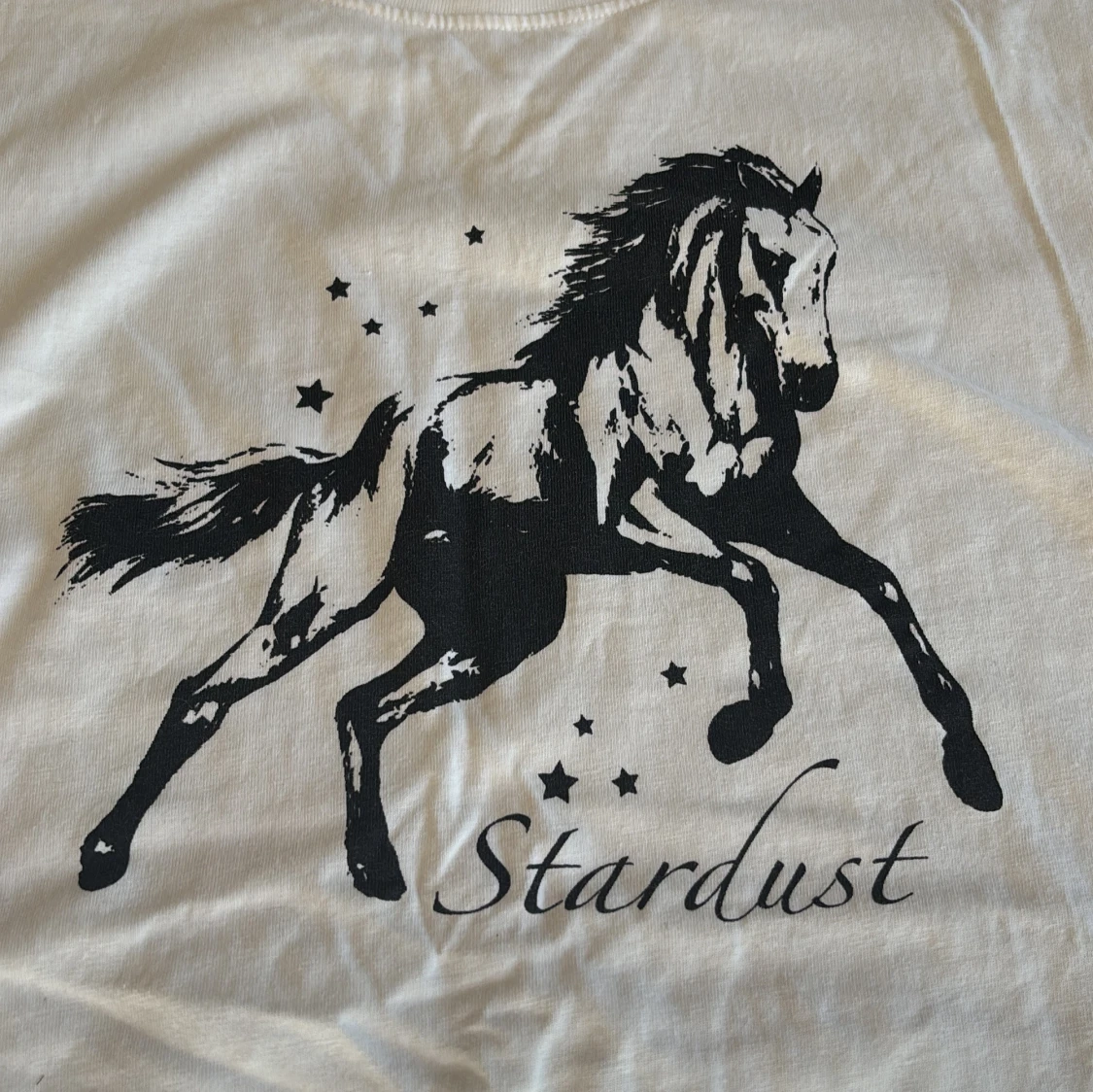 Vit t-shirt med hästtryck från XOXO friends - 3