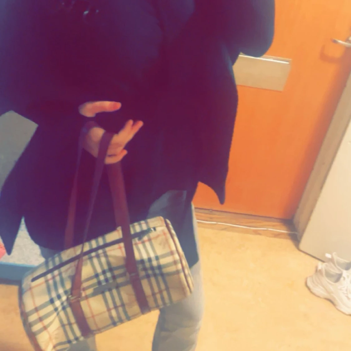 Rutig handväska från Burberry - 3