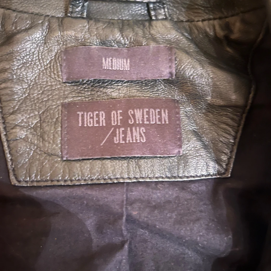 Svart skinnjacka Tiger of Sweden - 2