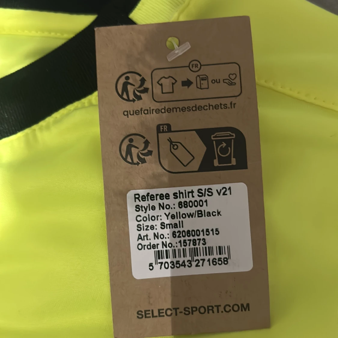 Gul domartröja från Select, S - 3