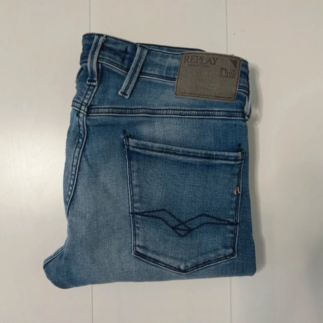 Blå Replay Anbass jeans herr