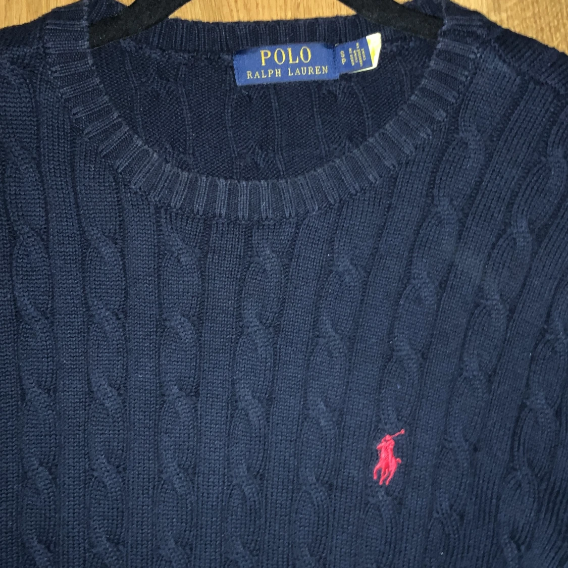 Mörkblå stickad tröja Polo Ralph Lauren - 4