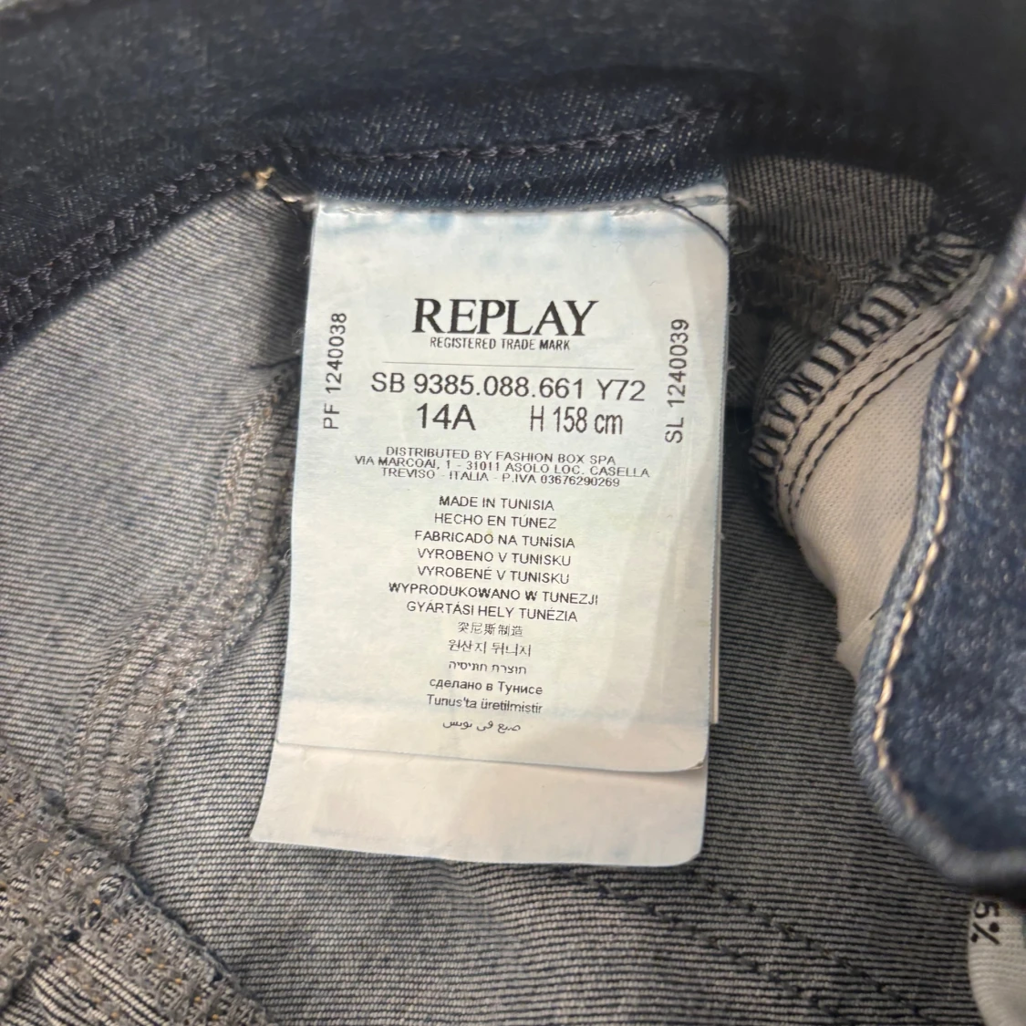 Replay mörkblå jeansbyxor 14A - 3