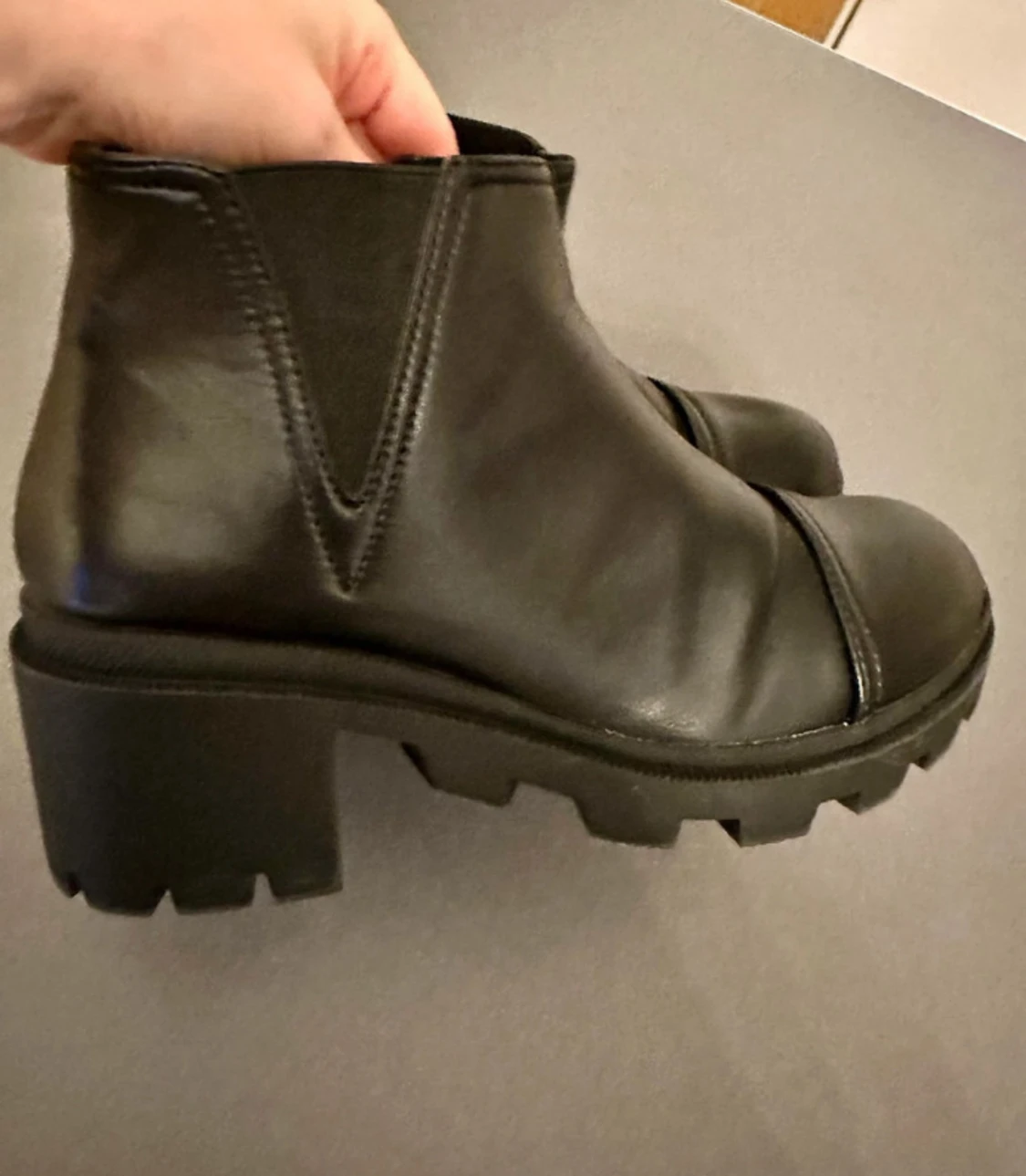 Svarta chunky boots - 3