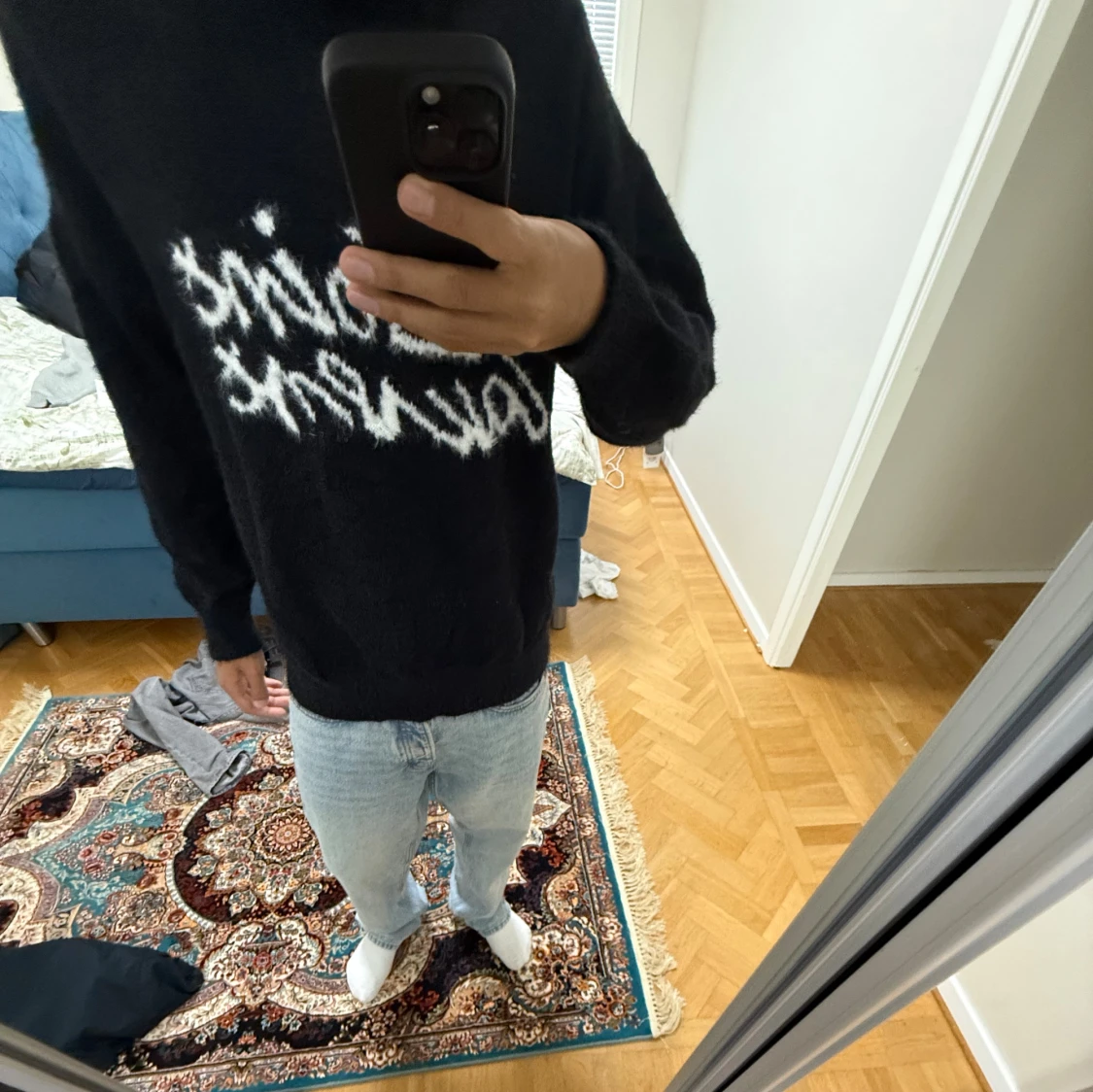 Svart Saint Laurent stickad tröja - 2