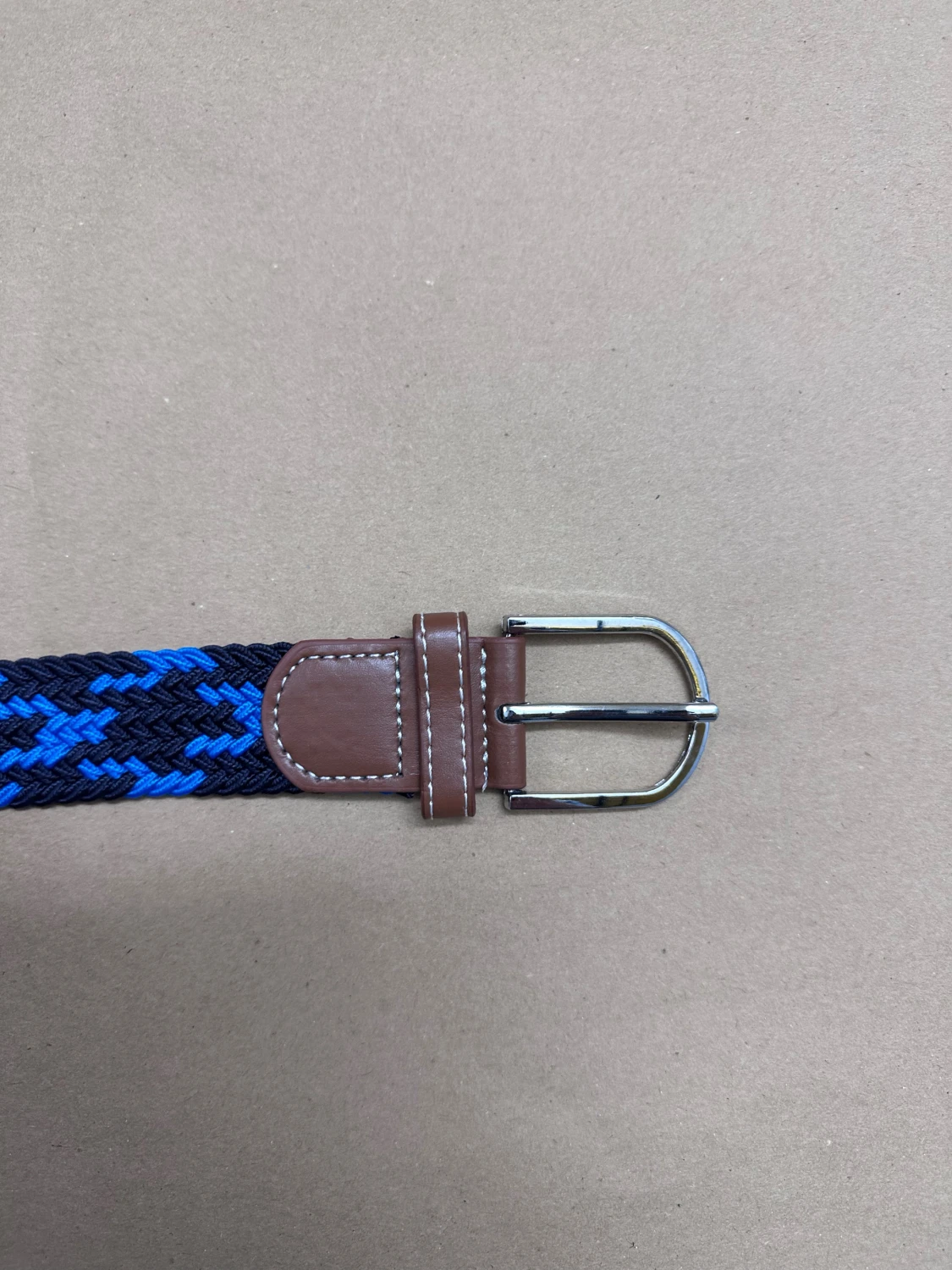 Blå och svart flätad bälte - 2