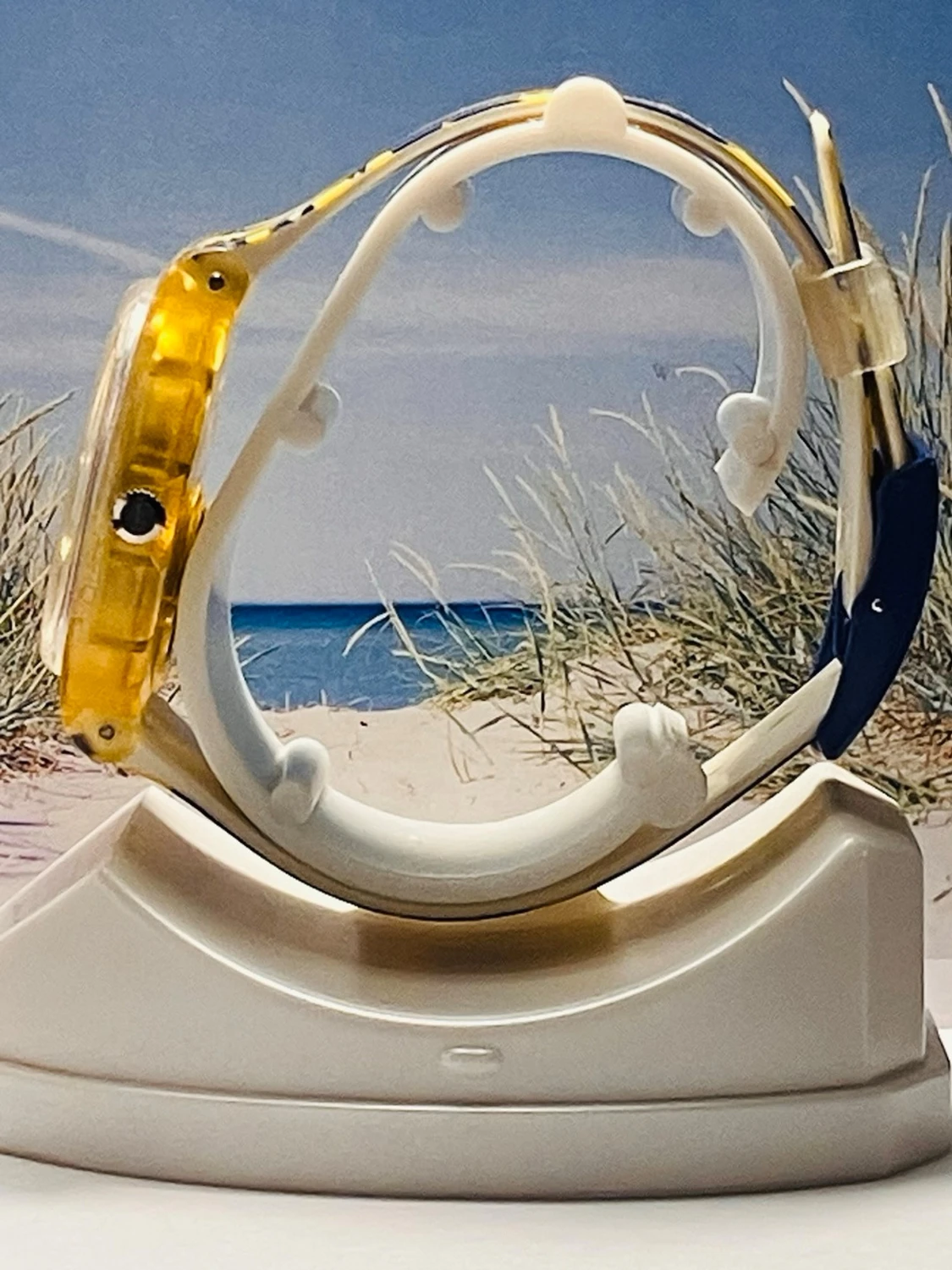 Cool Swatch klocka i Gul&Blå  - 2