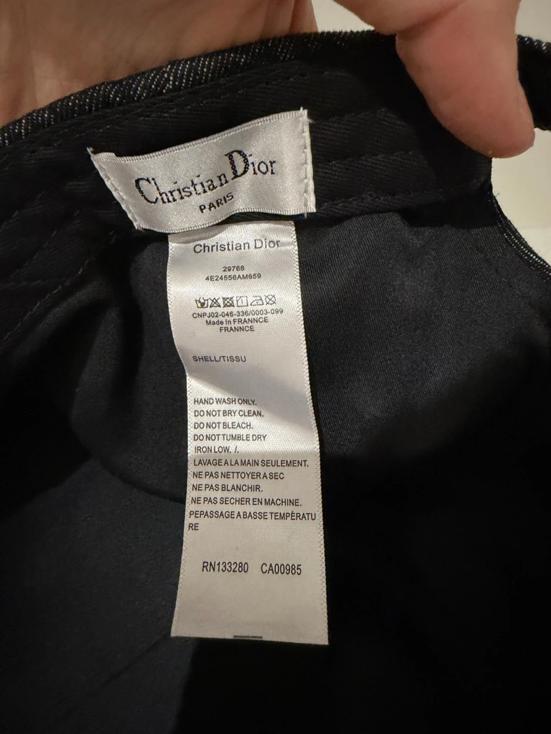 Christian Dior black cap - 2