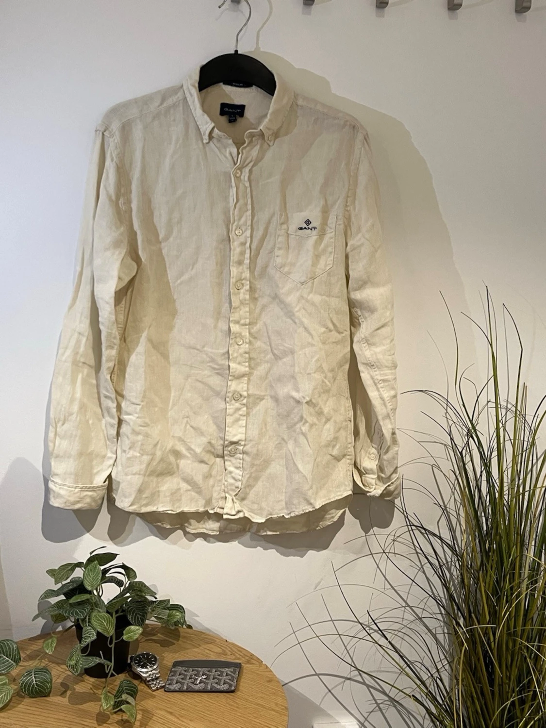 Gant Beige linneskjorta 