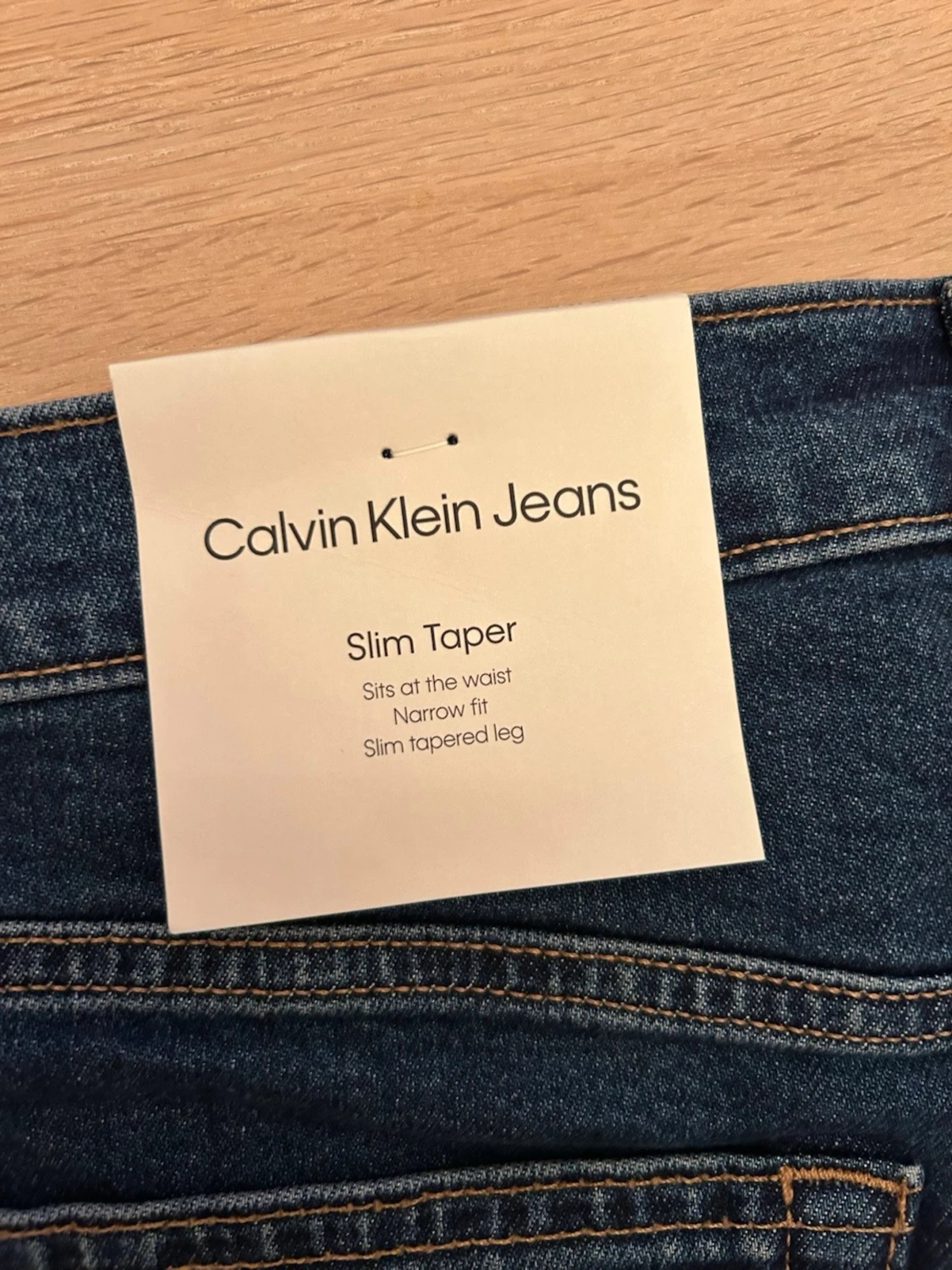 Calvin Klein Slim Taper jeans blå - 3
