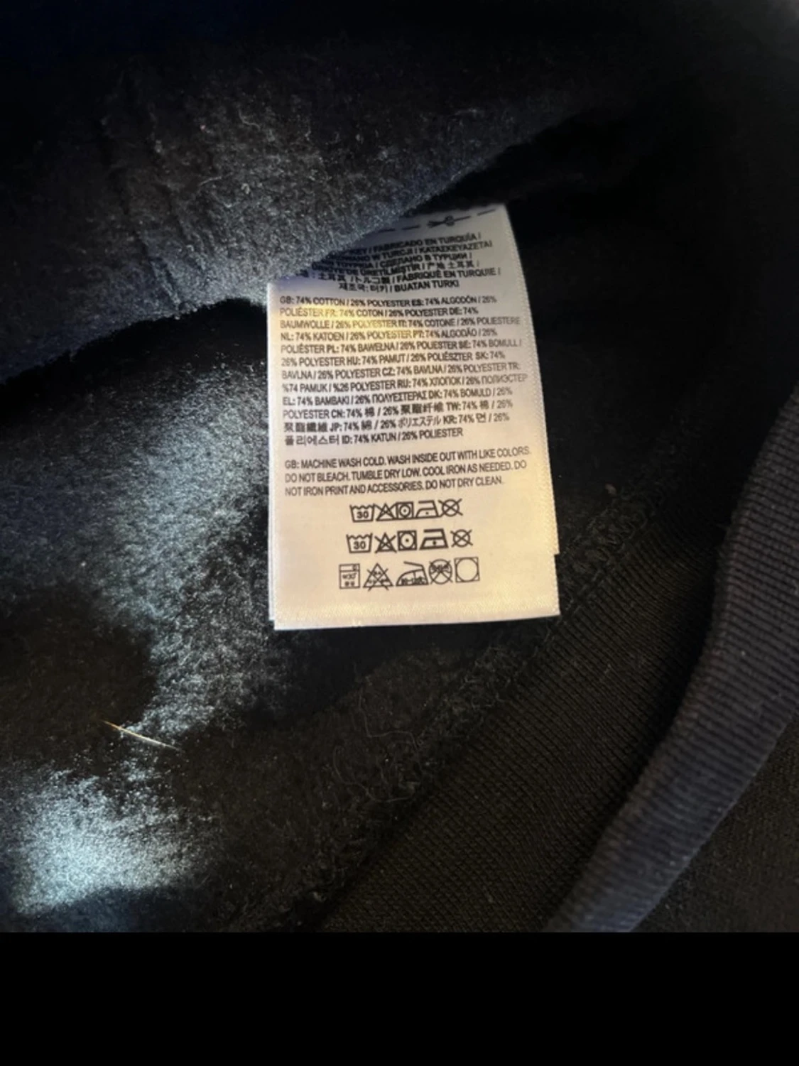 Svart Vans hoddie S - 3