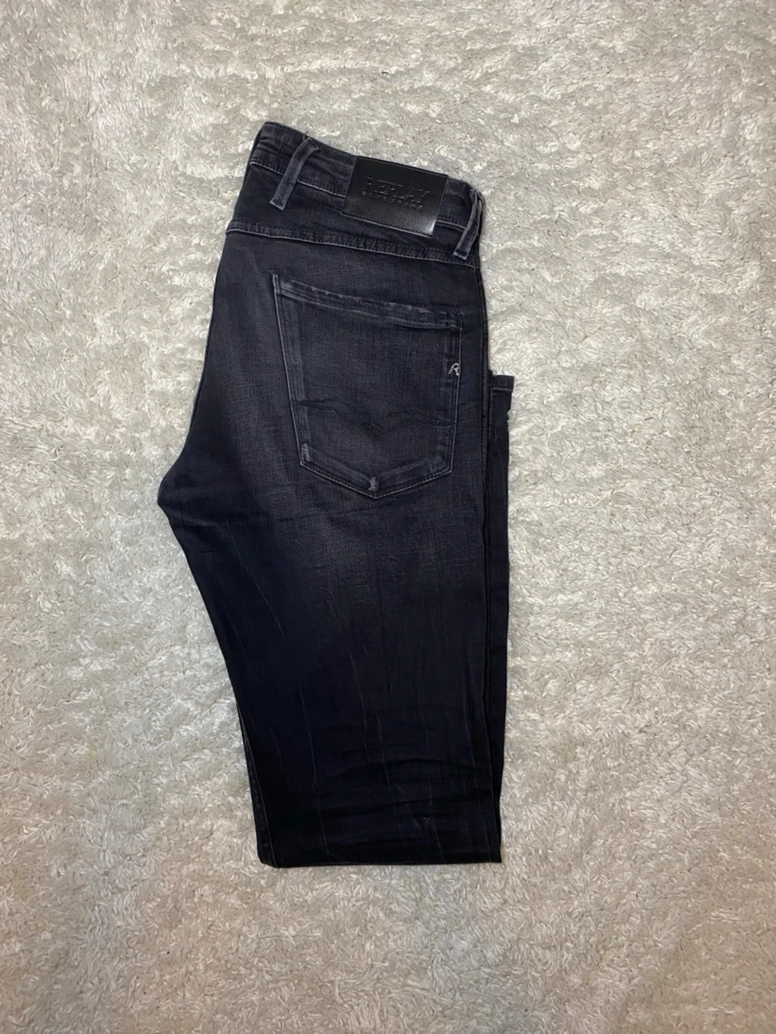 Svarta Replay Anbass jeans