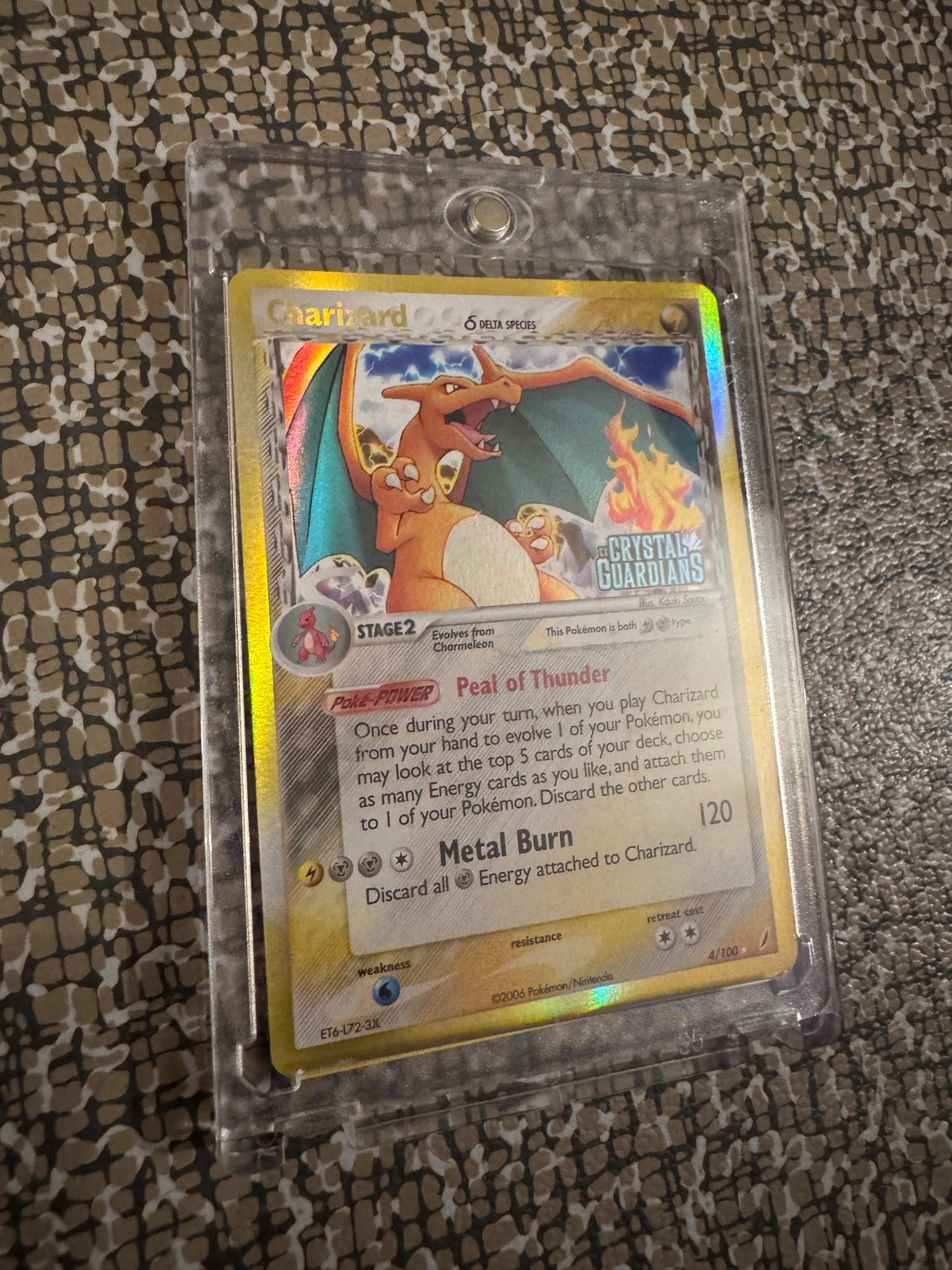 Charizard #4 - Crystal Guardians - Reverse holo  - Stamped - 1