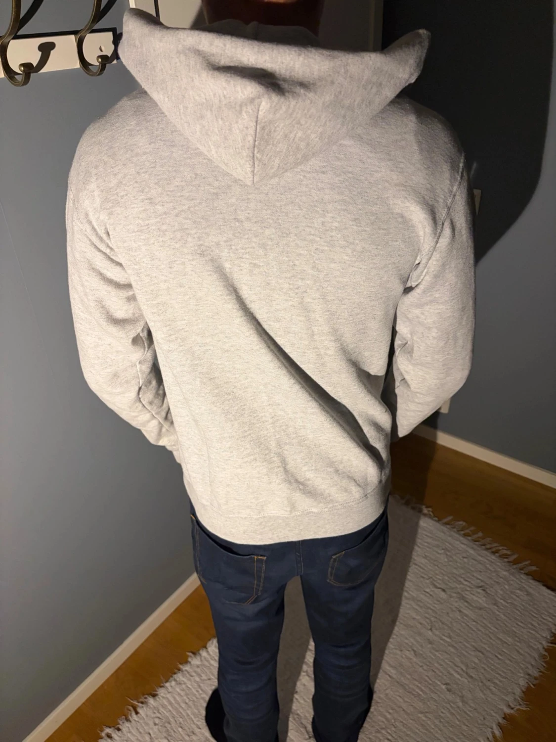 Grå hoodie från BVALDI med stenar - 1