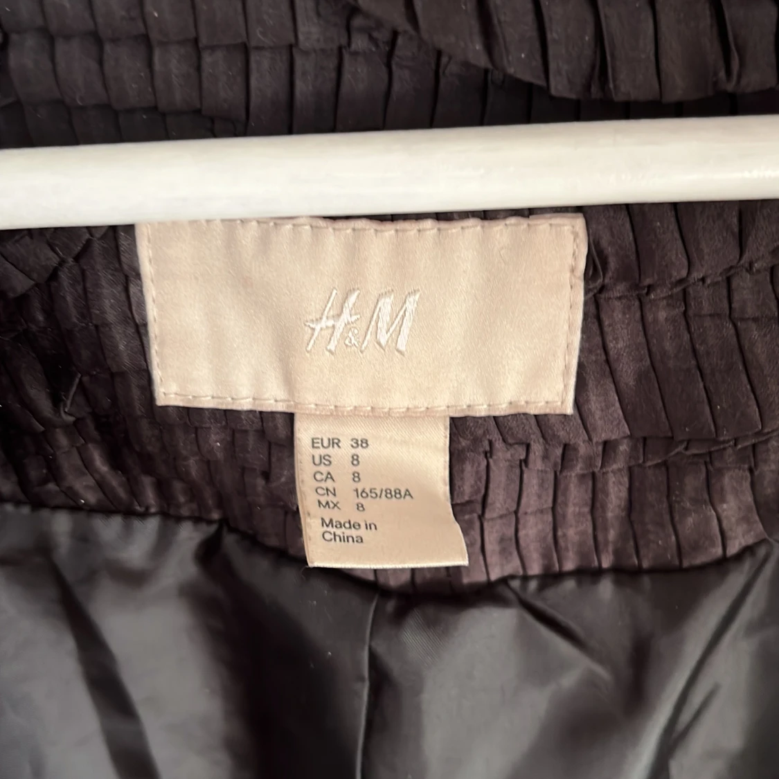 Svart strukturerad kappa från H&M - 2