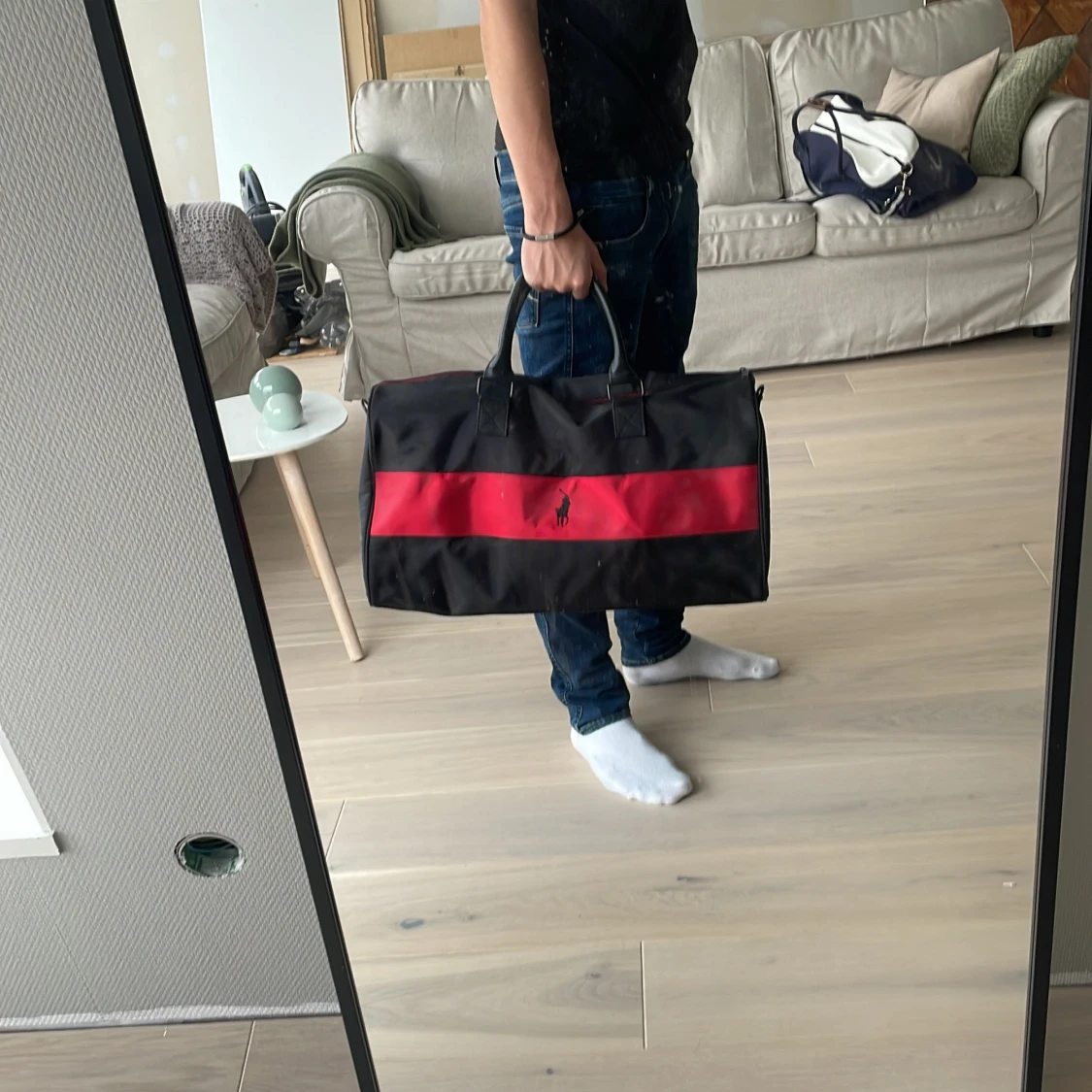 Svart och röd weekendbag från Polo Ralph Lauren - 2