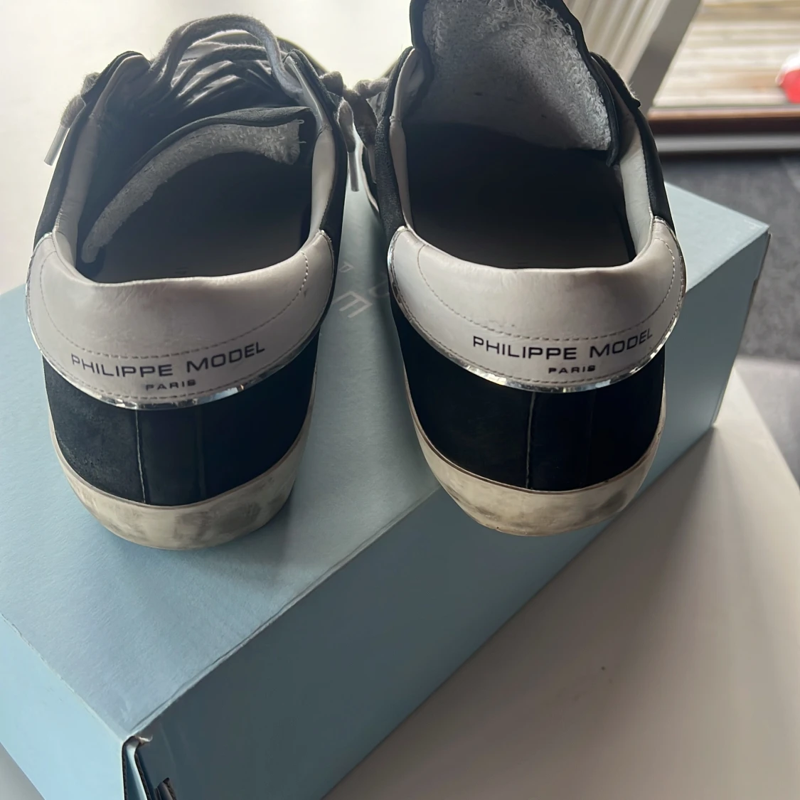 Philippe Model svarta sneakers i mocka - 1