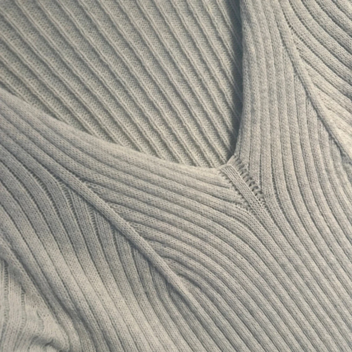 ljusblå stickad klänning storlek M - 1