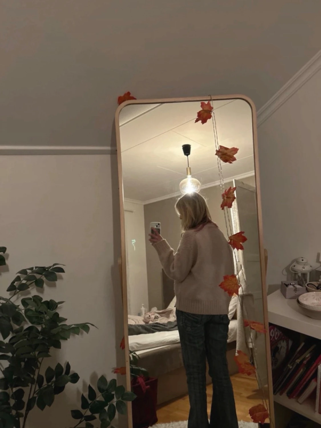 Ljusrosa stickad tröja - 1