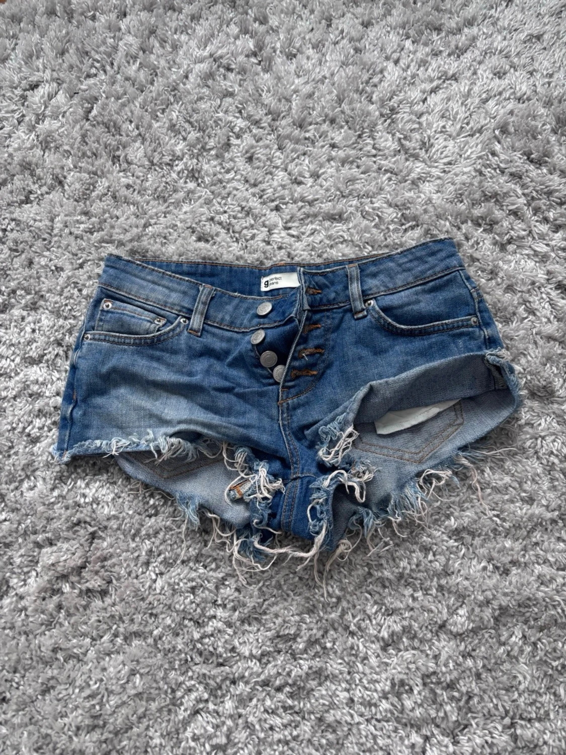Blå jeansshorts