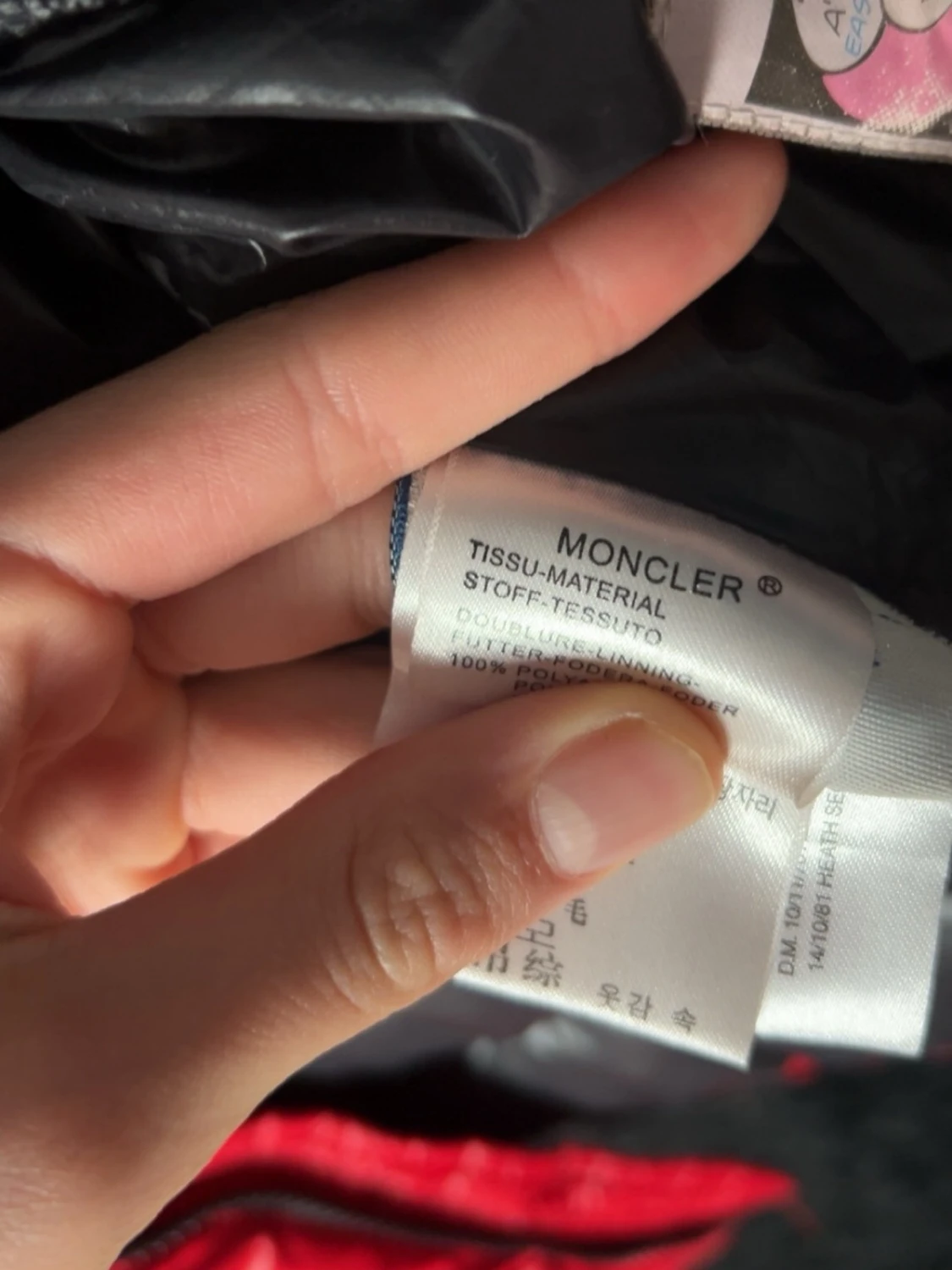 Röd Moncler pufferjacka - 5