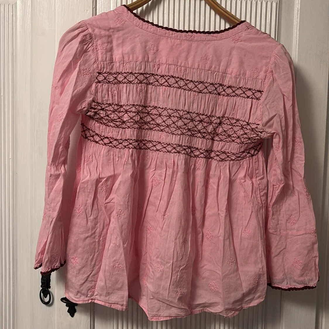 Rosa Odd Molly blus med broderi - 1