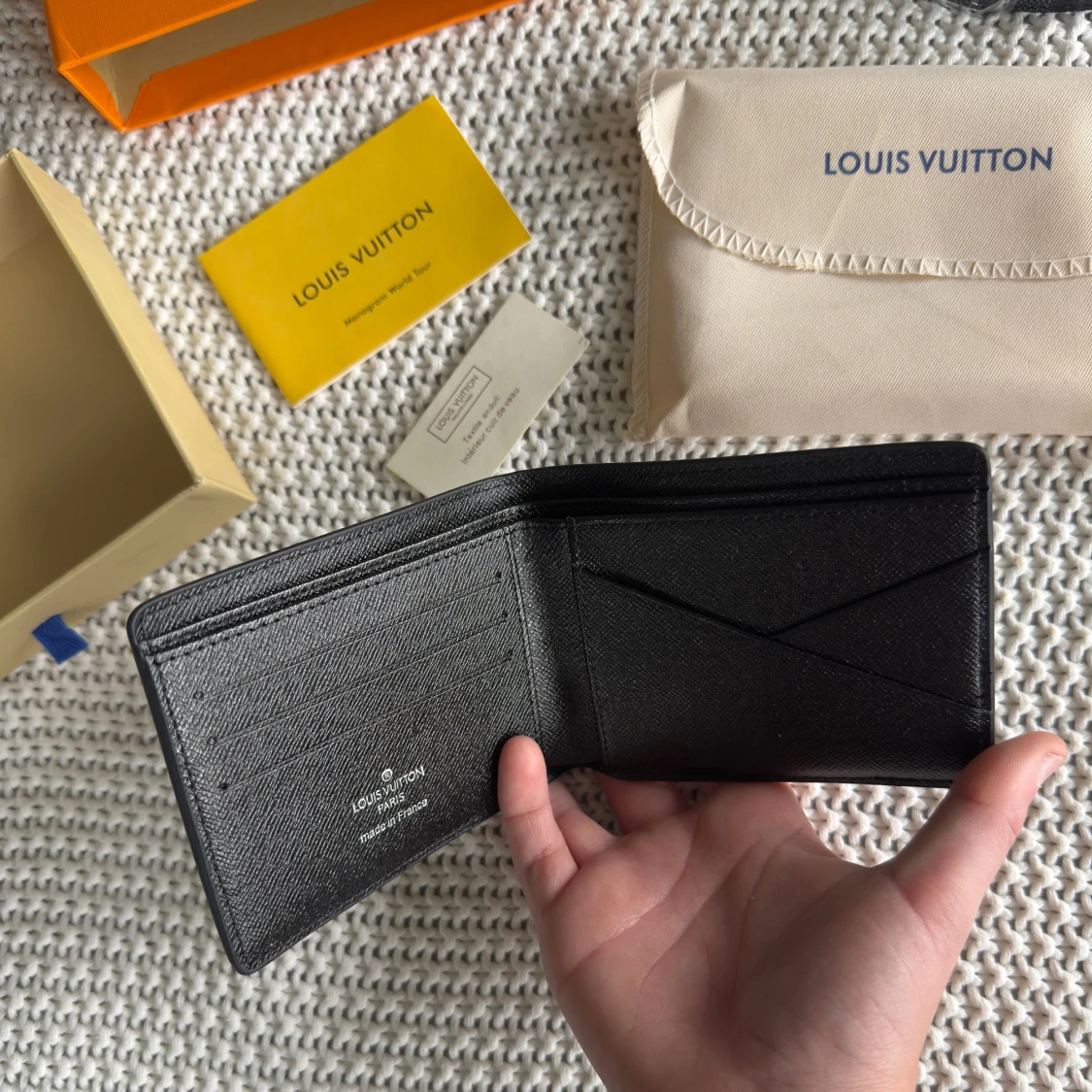 L och V all black bundle plånbok och bälte - 1