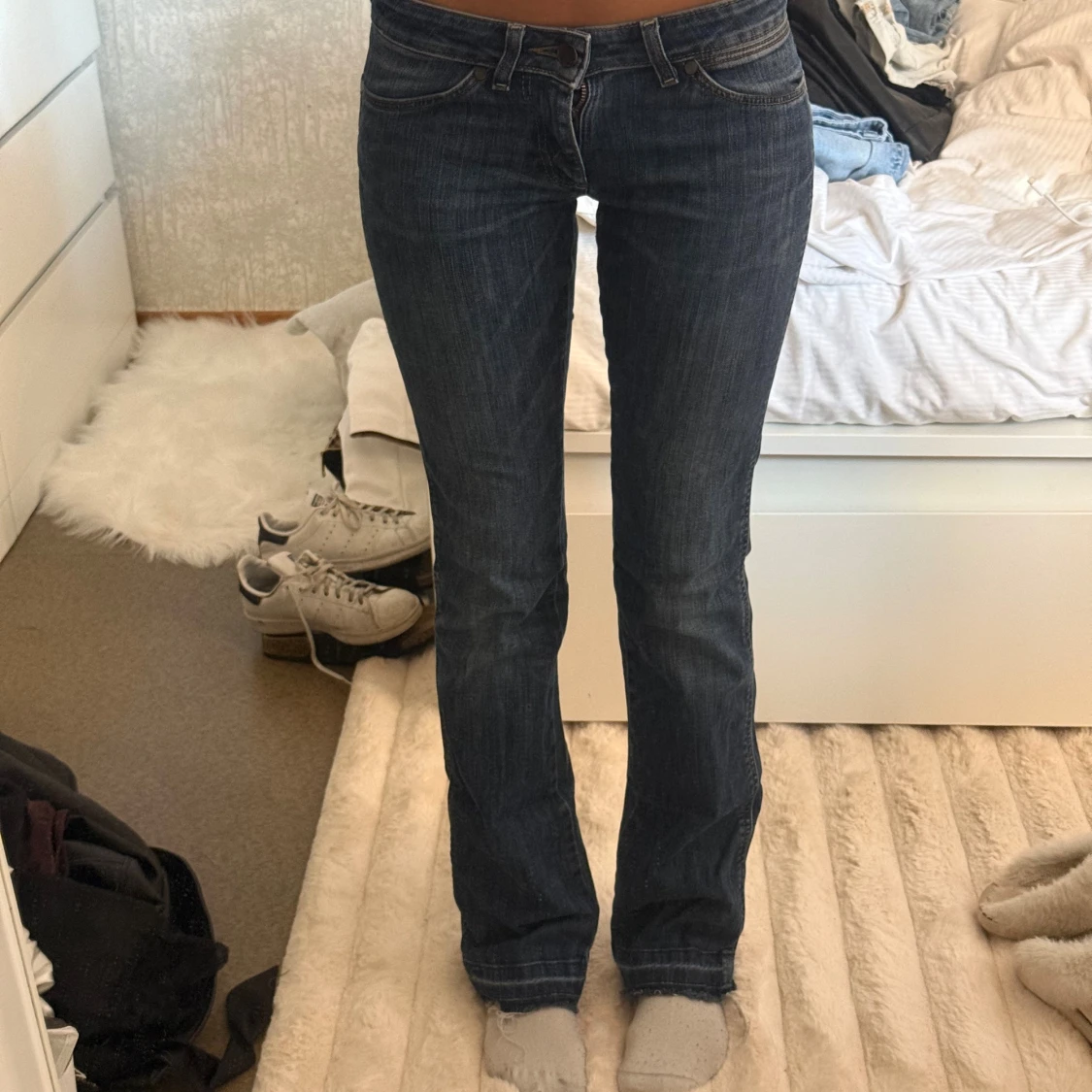 Wrangler bootcut jeans mörkblå W26 L32