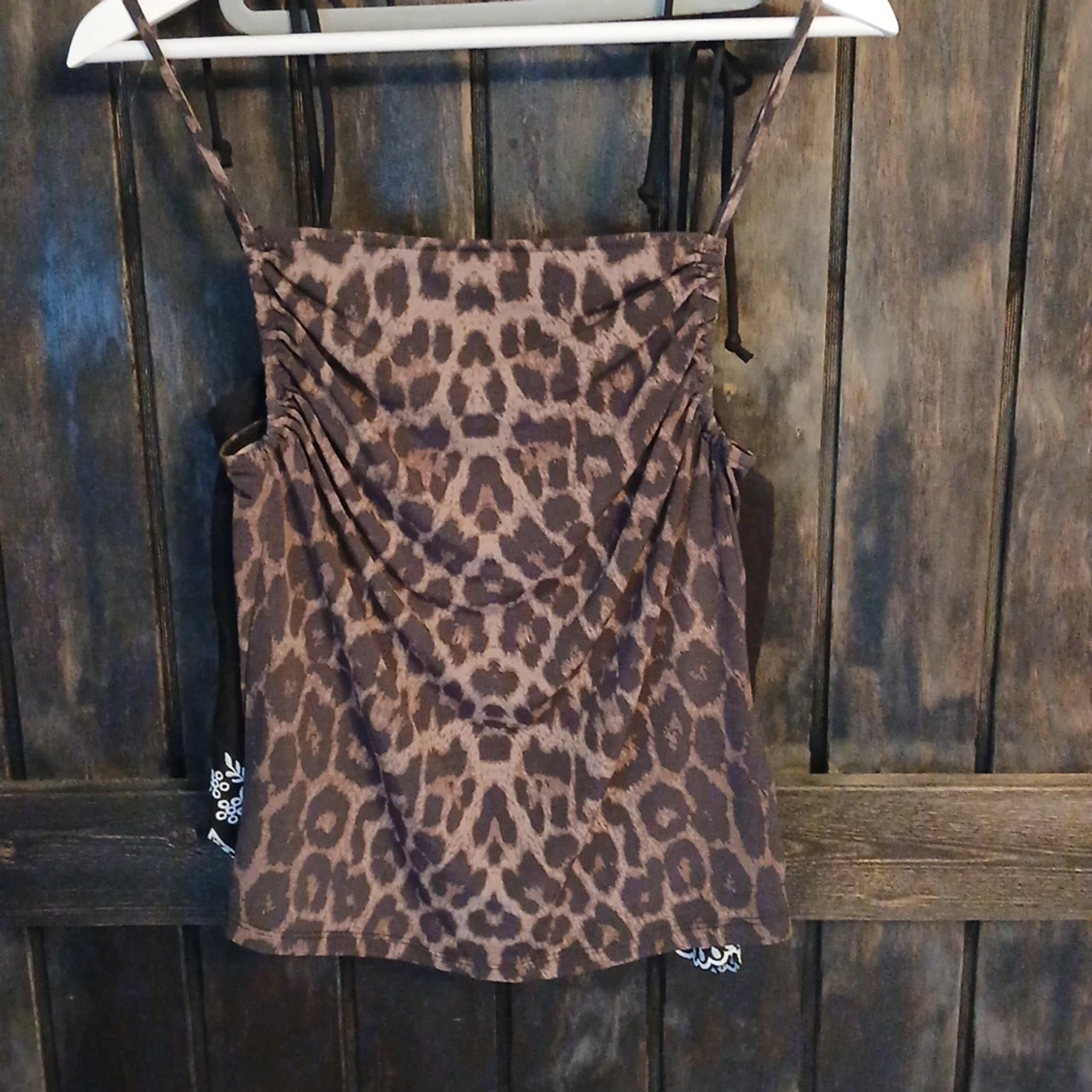 Leopardmönstrad linnetopp H&M XS