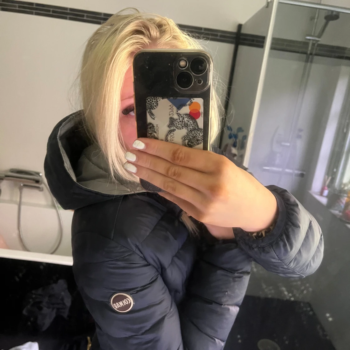 mörkblå colmar jacka - 2