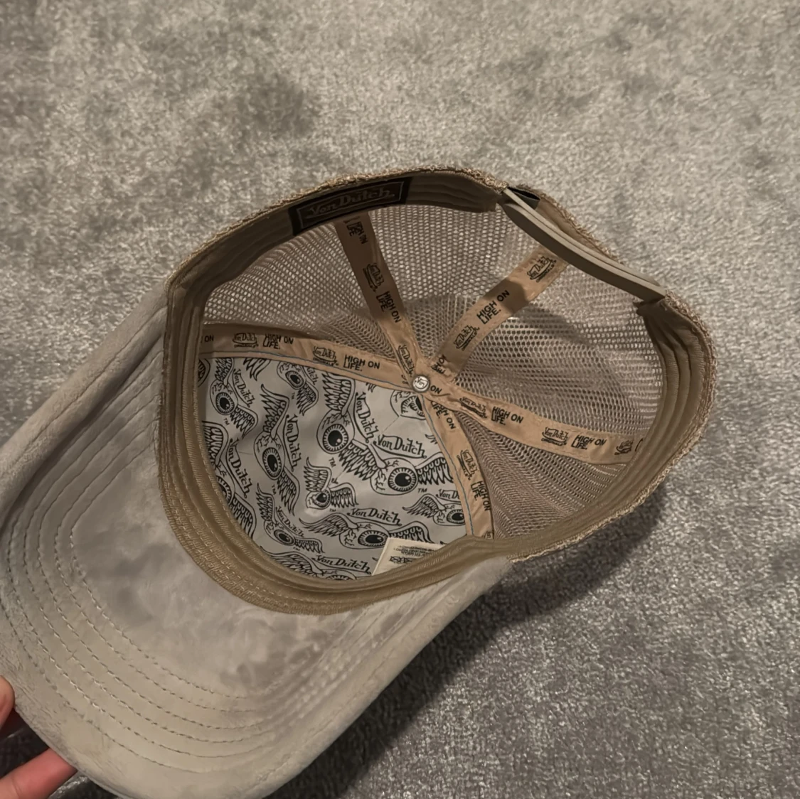 Grå Von Dutch keps med mesh - 2