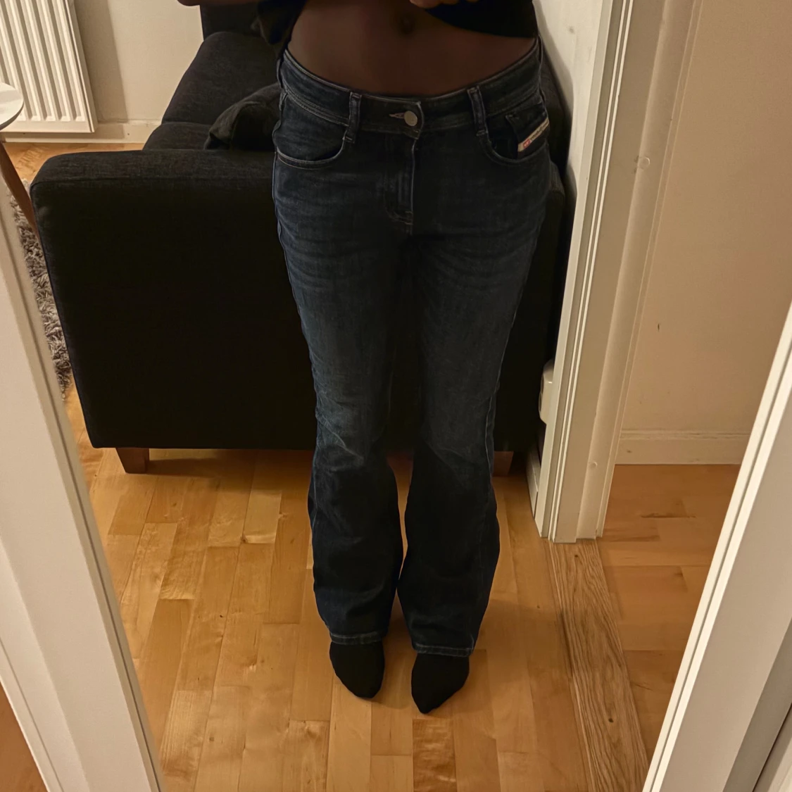 Diesel bootcut jeans mörkblå