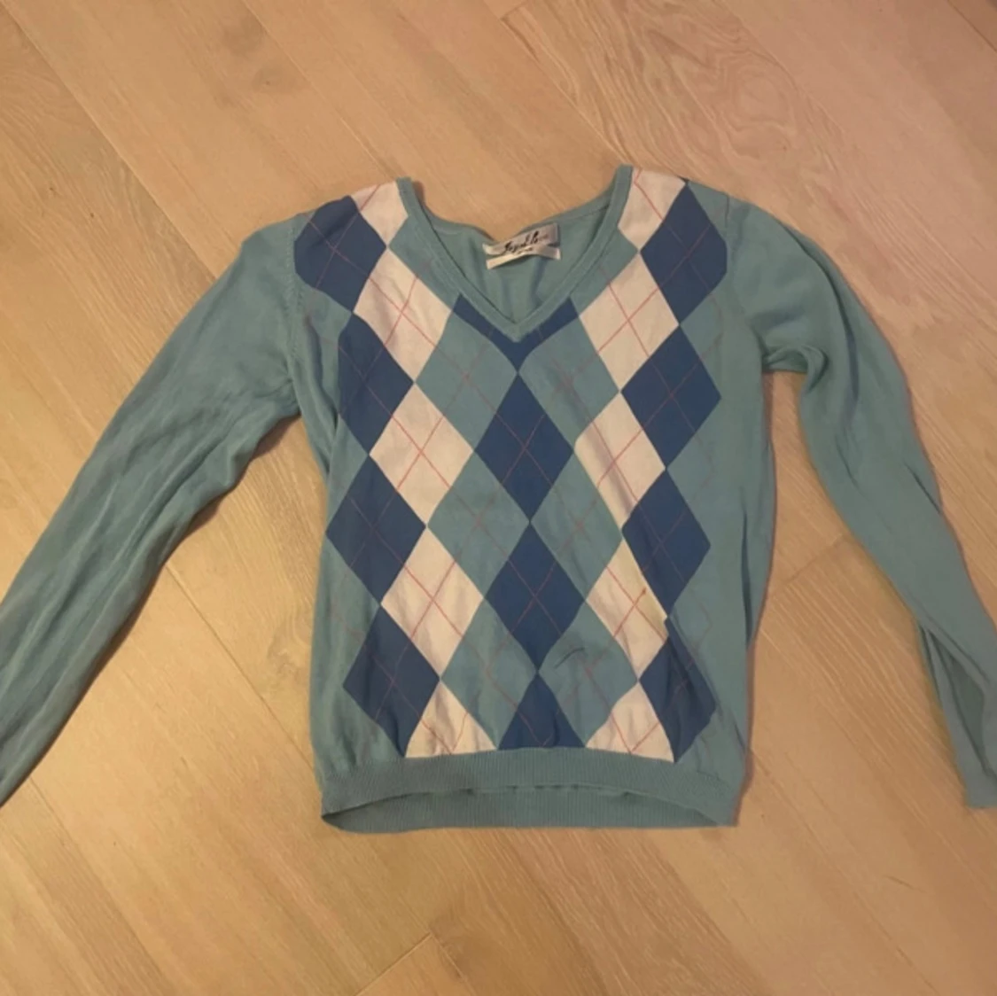 Blå argyletröja från Joy of Love - 1