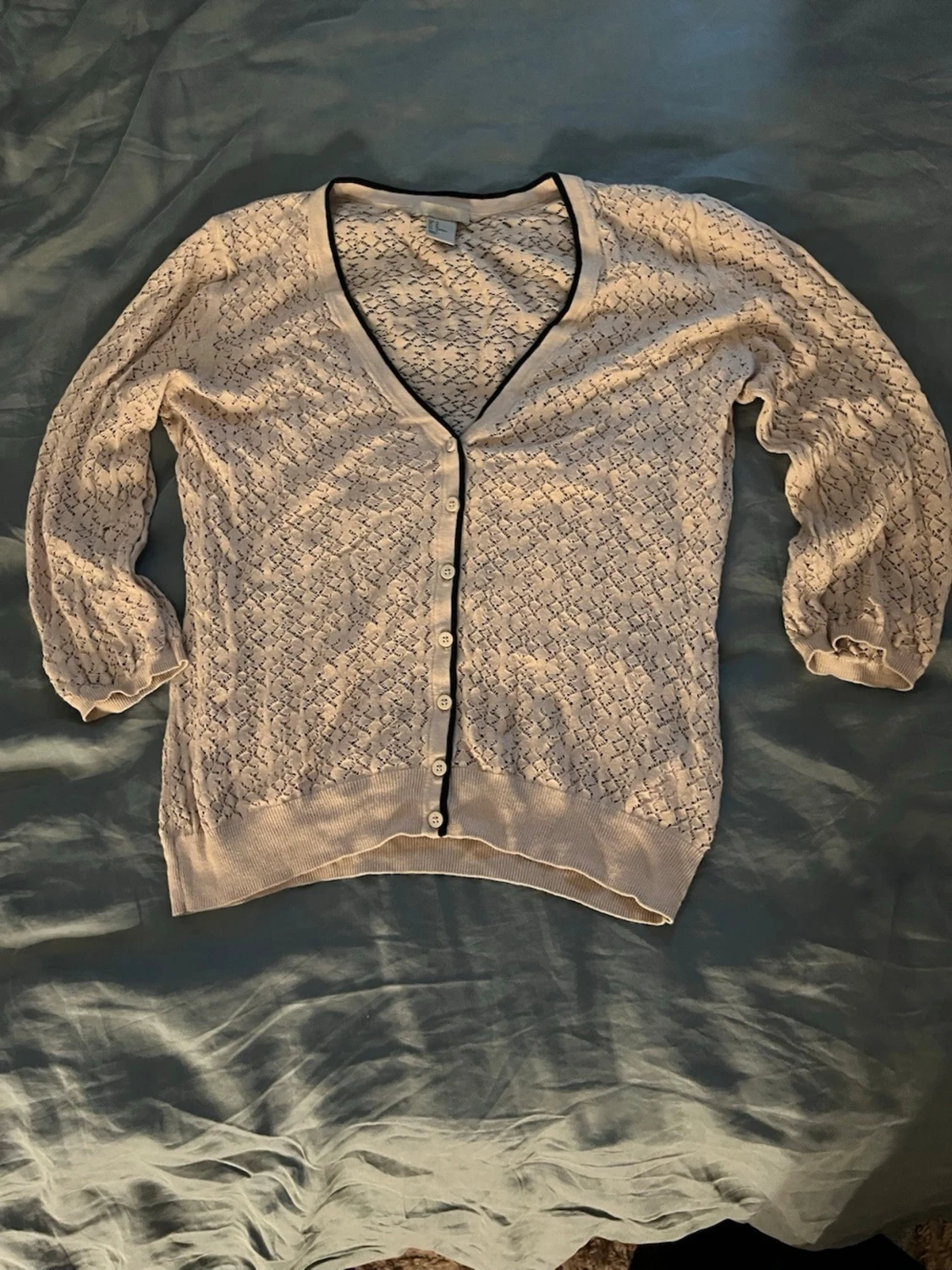 Beige spetskofta från H&M