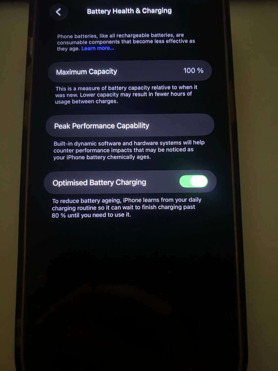 iPhone 14 Pro Max 256GB 100% batteri hälsa i rymdsvart 