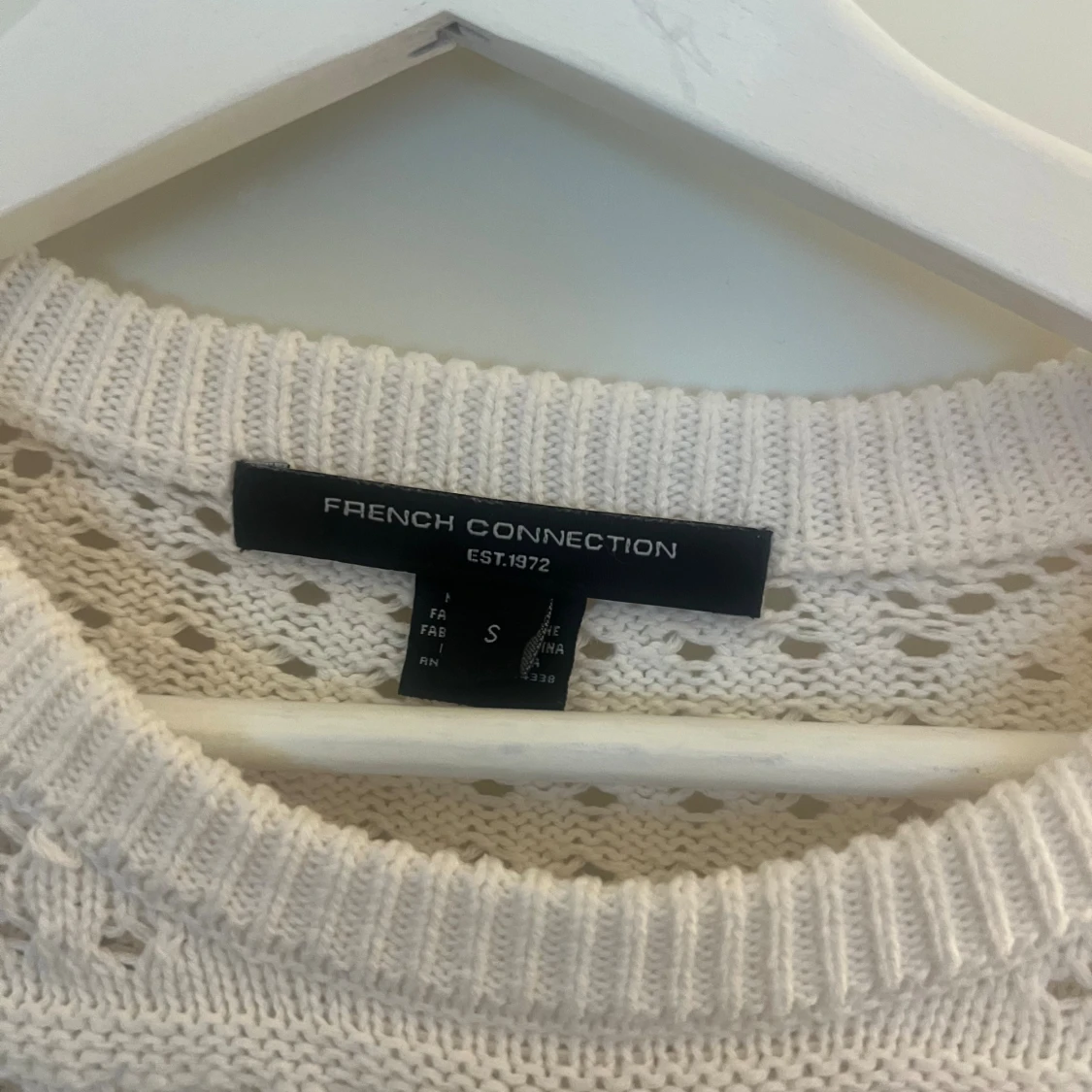 Vit stickad tröja French Connection - 2