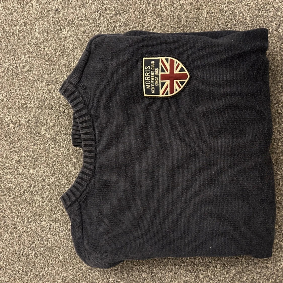 Mörkblå stickad tröja från Morris - 1