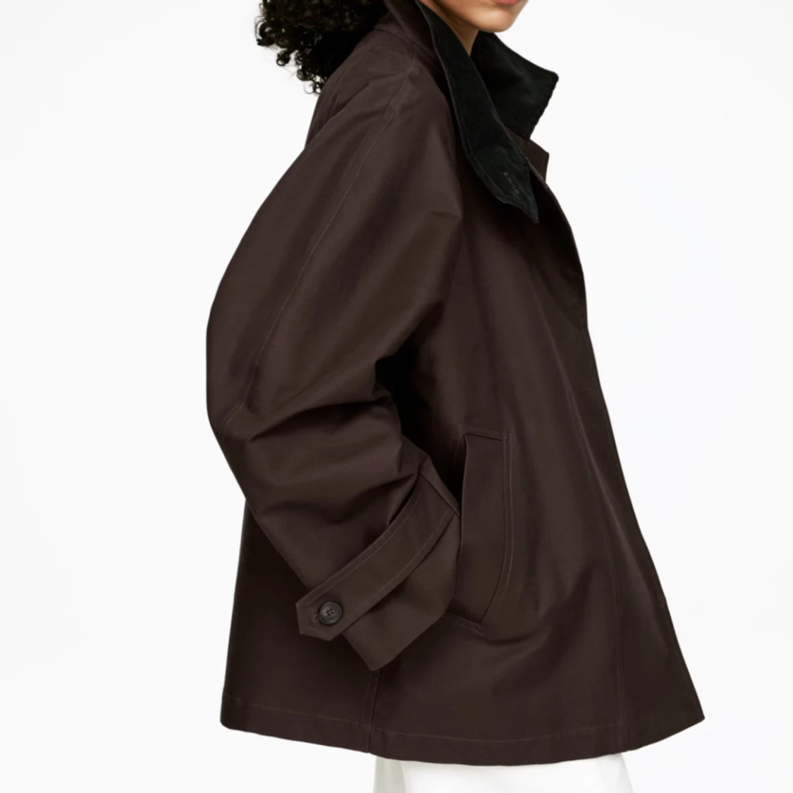 Brun oversized jacka från Arket - 1