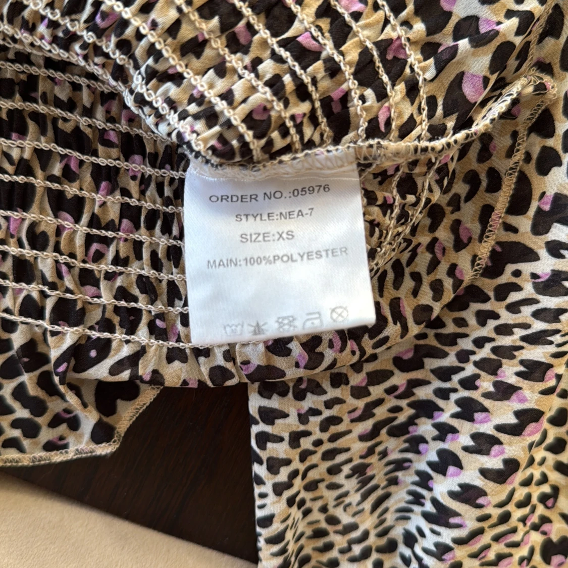 Leopardmönstrad blus Sisters Point XS - 3