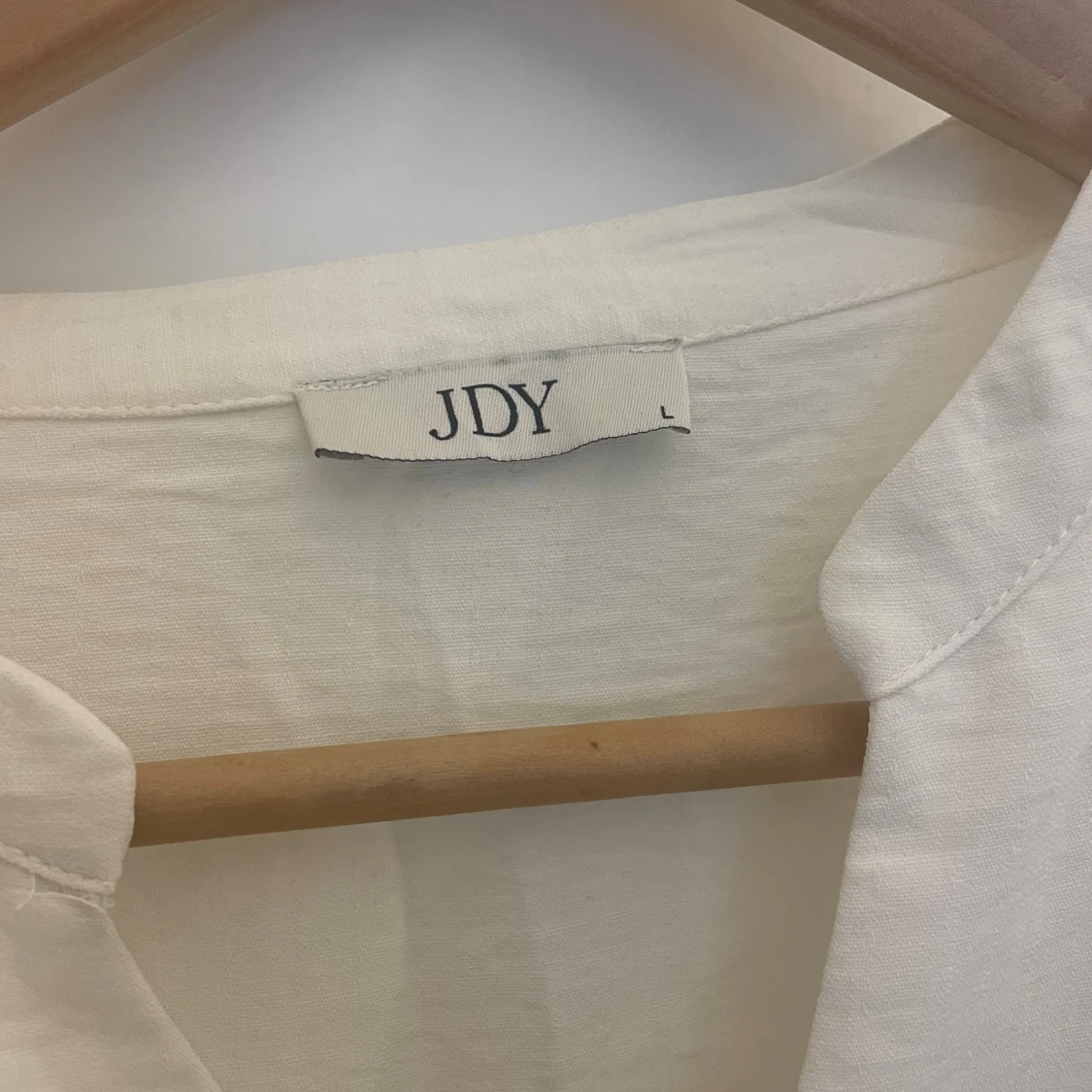 Långärmad vit blus - 1