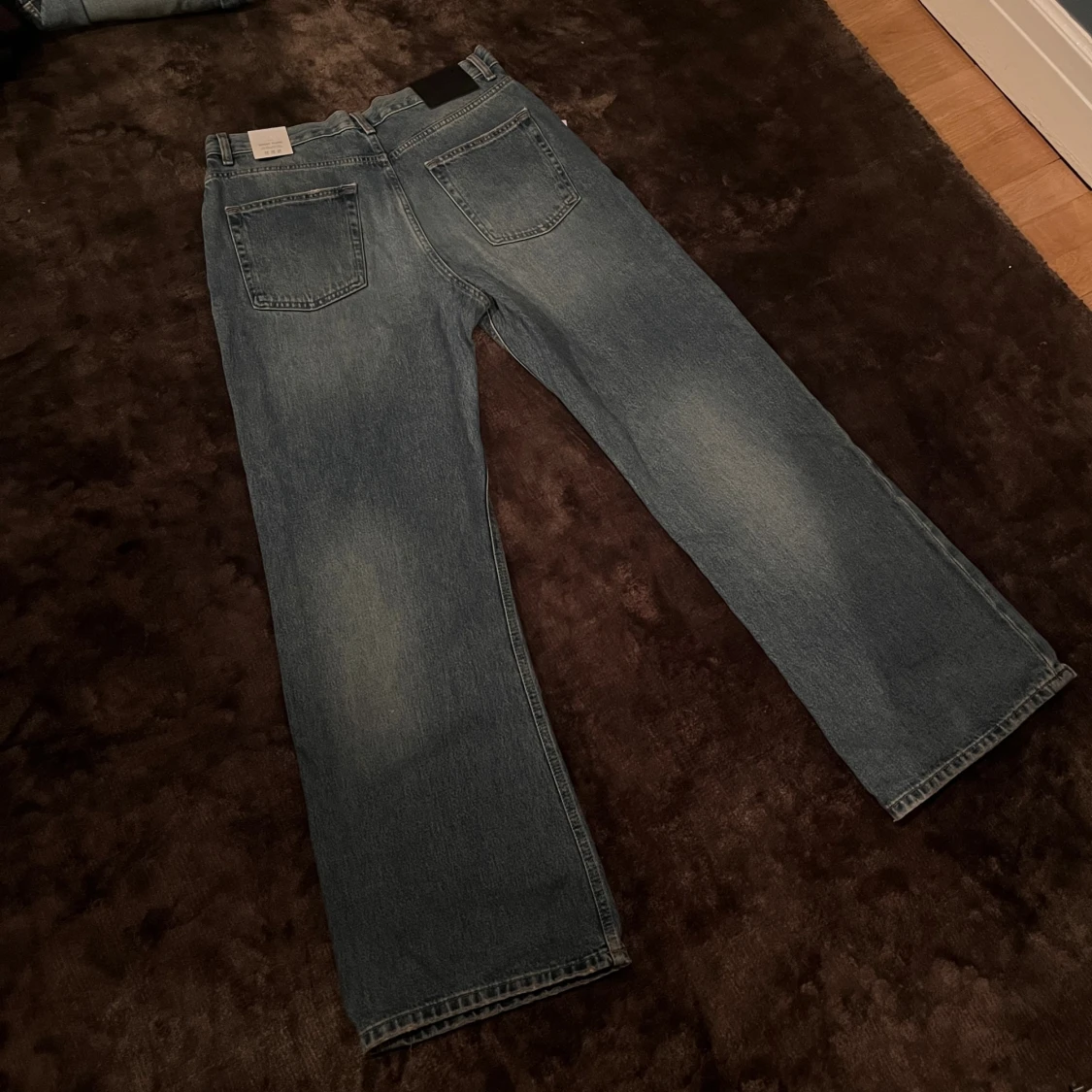 Baggy flare jeans från Zara, blå - 1