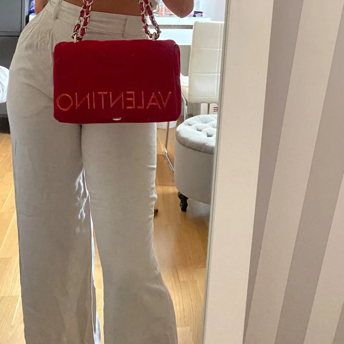 Beiga linnebyxor från Nelly strl 36