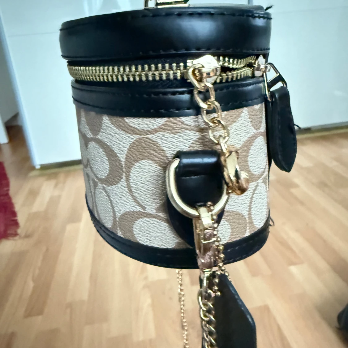 Coach oval handväska med kedja - 3