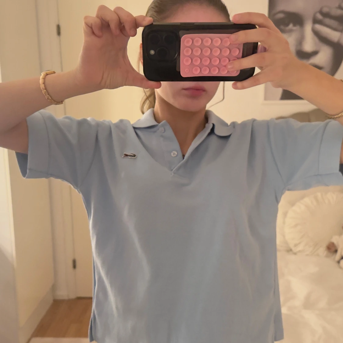 Ljusblå piké från Lacoste - 4