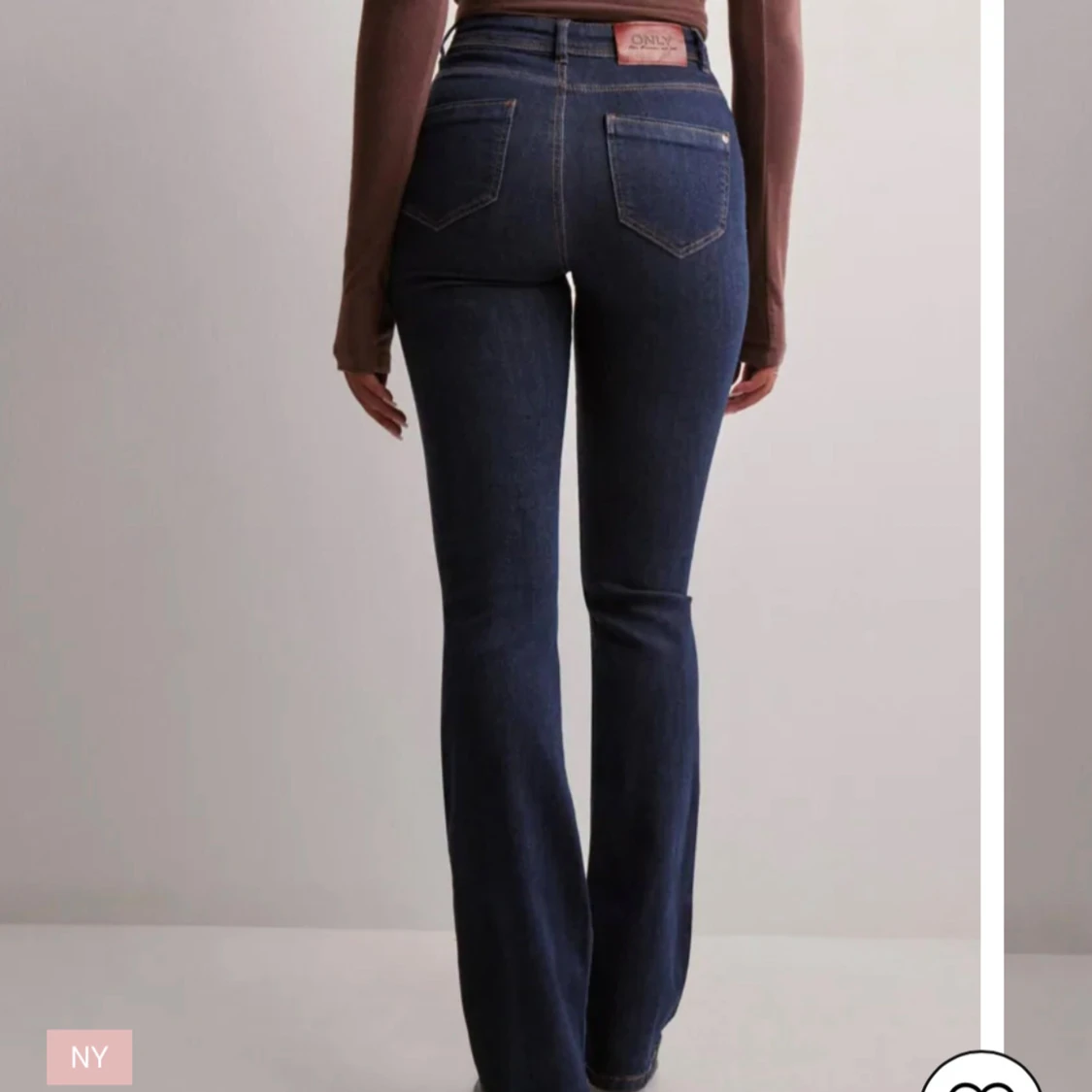 Mörkblå bootcut jeans från Only - 1