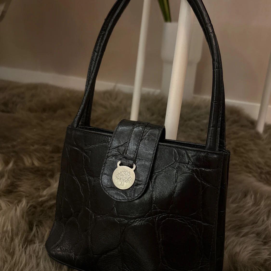 Svart handväska från Mulberry i skinn