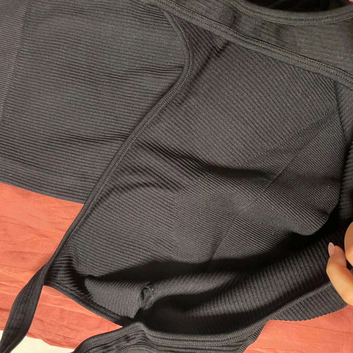 Svart ribbat sett - 1