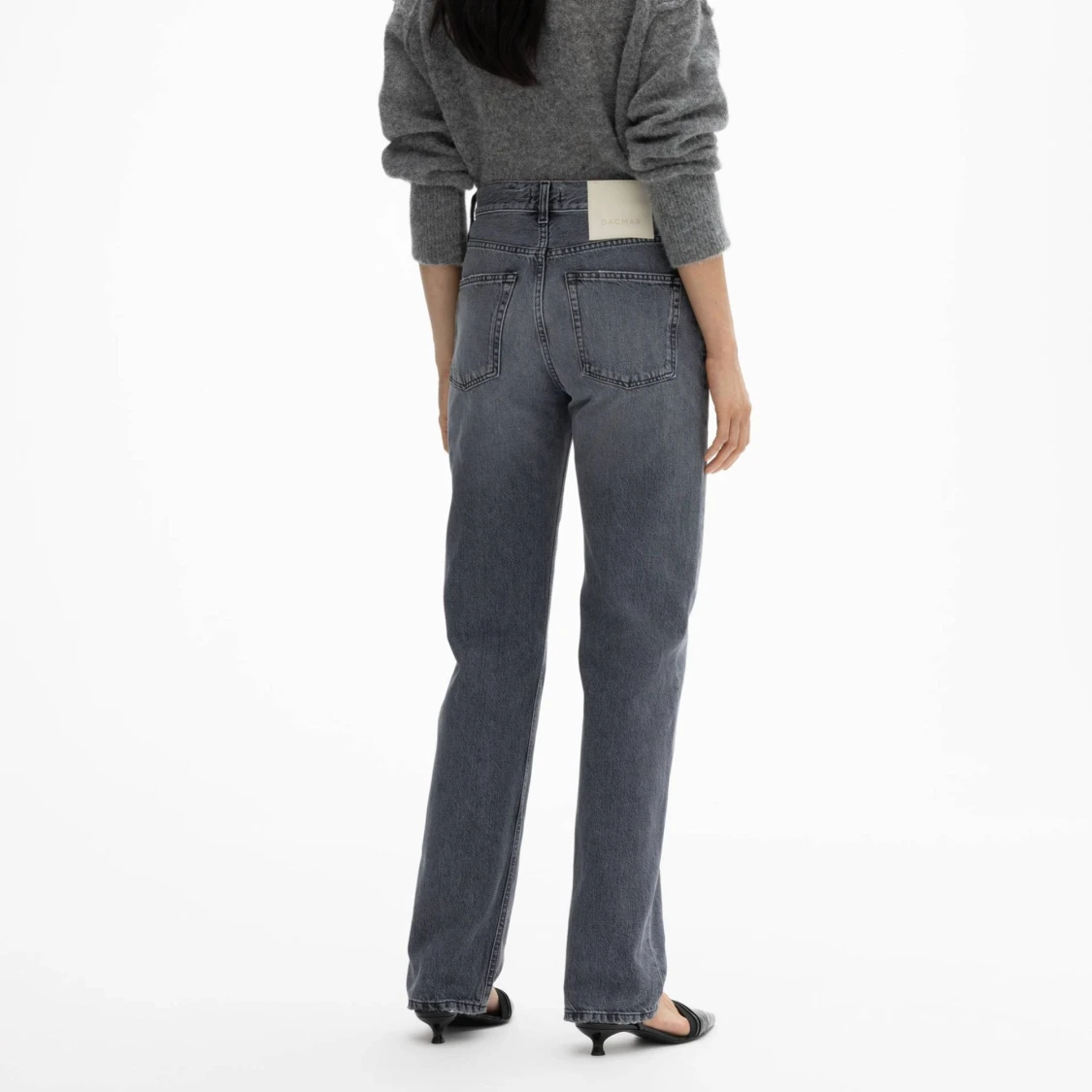 Grå raka jeans från Dagmar - 1