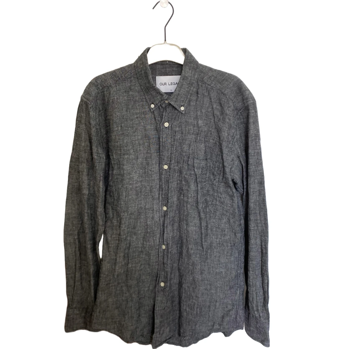 Grå linneskjorta Our Legacy